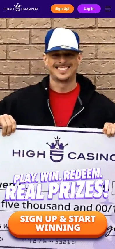 High 5 Casino mobile view