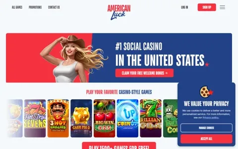 American Luck homepage
