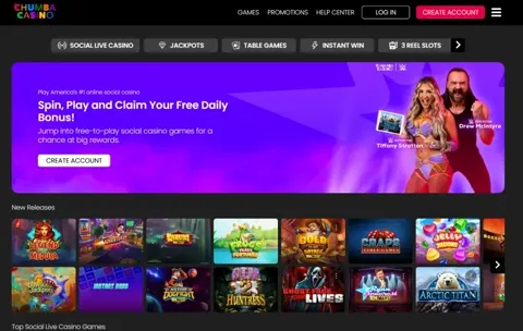 Chumba Casino homepage