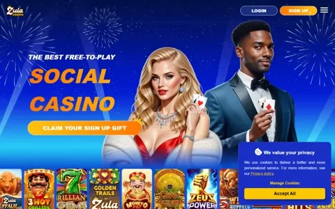 Zula Casino homepage
