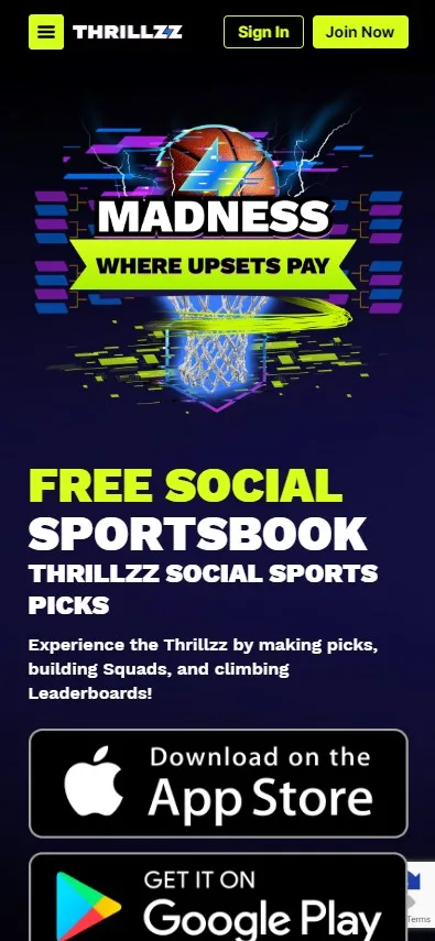 Thrillzz mobile view