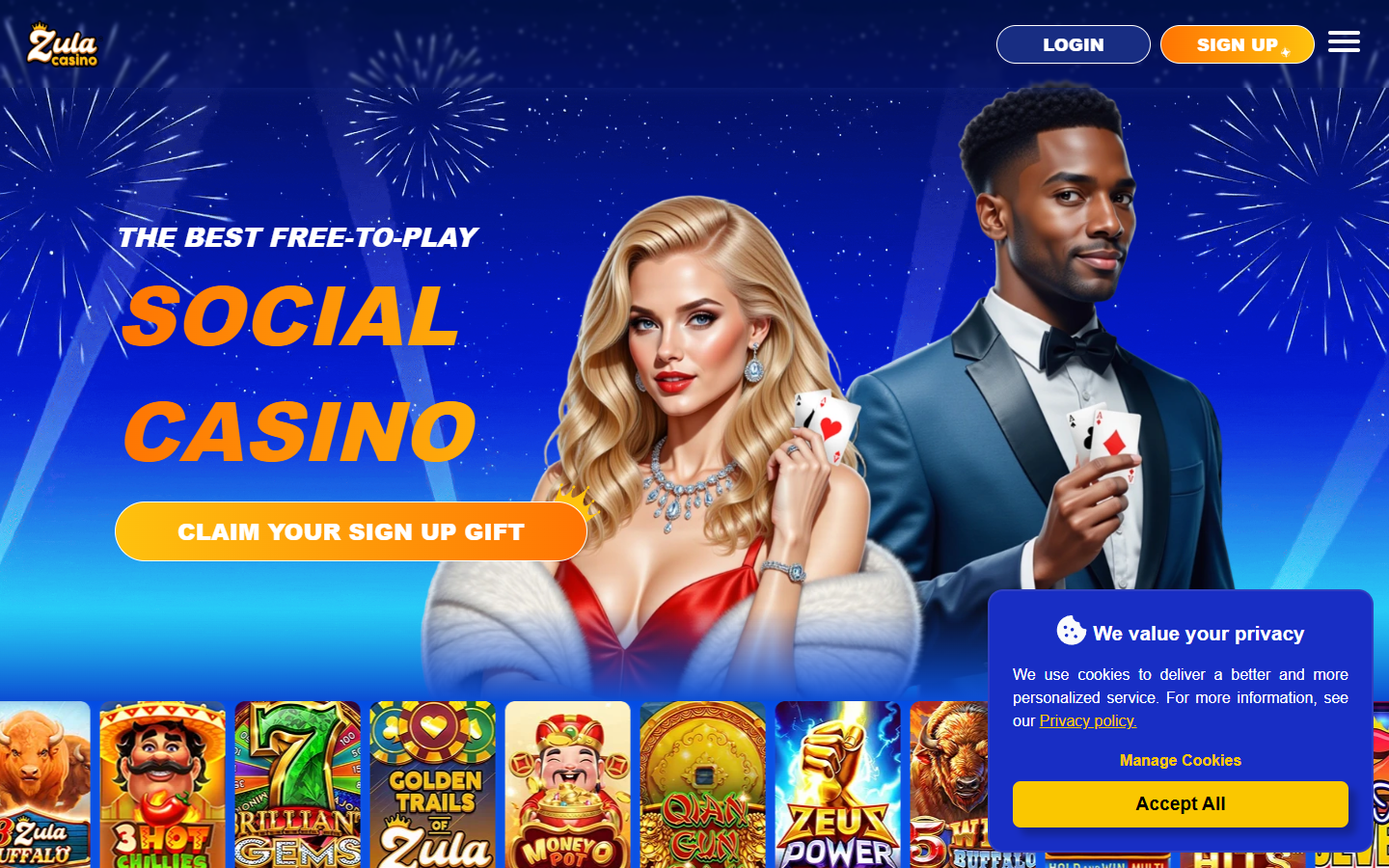 Zula Casino screenshot
